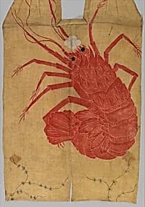 Kyōgen Overvest (kataginu) with Japanese Lobster by Unknown Artist