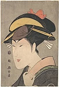 The Actor Matsumoto Yonesaburō in a Woman's Role by Utagawa Kunimasa