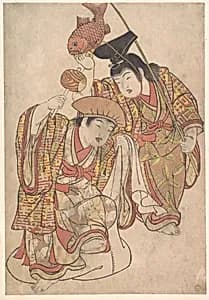 Boys Maquerading as Daikoku and Ebisu by Kitao Shigemasa