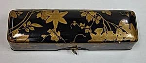 Small Letter Box (Ko-fubako) with Decoration of Clematis Vine by Unknown Artist