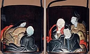Case (Inrō) with Design of Six Immortal Poets by Kajikawa School