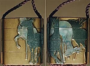 Case (Inrō) with Design of Standing Deer by Ogata Kōrin