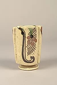 One from set of five squared food vessels (mukōzuke) for tea-gathering meal by Unknown Artist
