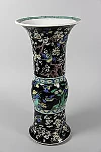 Vase with birds and flowers by Unknown Artist