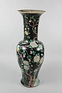 Vase with birds and flowers by Unknown Artist