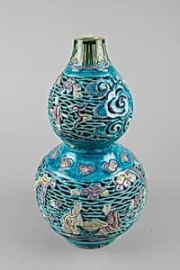 Double gourd bottle with immortals by Unknown Artist