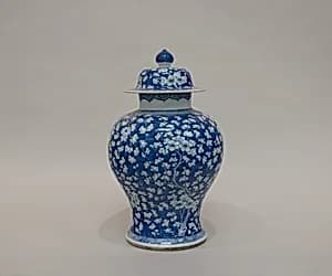 Covered jar with plum blossoms by Unknown Artist
