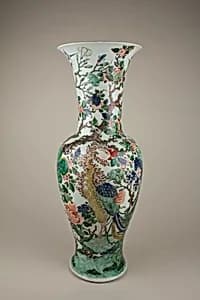 Vase with birds and flowers by Unknown Artist