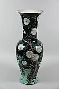Vase with birds and flowers by Unknown Artist