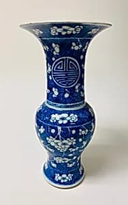 Vase with plum blossoms (one of a pair) by Unknown Artist