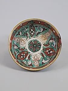 Saucer with Thai mythical figures by Unknown Artist