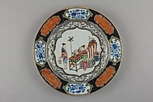 Plate with ladies by Unknown Artist