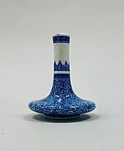 Minature vase with floral scrolls by Unknown Artist