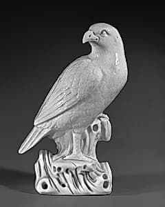 Figure of a hawk (one of a pair) by Unknown Artist