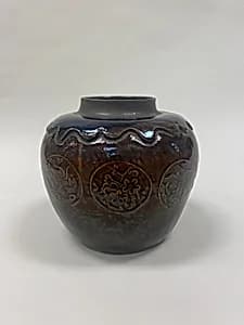 Jar with floral medallions by Unknown Artist