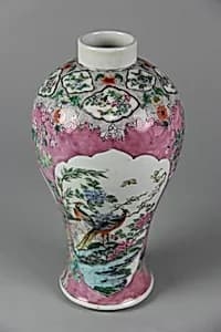 Meiping vase with birds and flowers by Unknown Artist