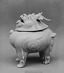 Covered censer In form of Shishi by Unknown Artist