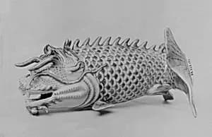 Vase in form of a Carp by Unknown Artist