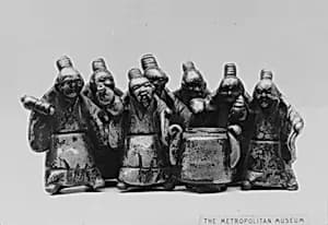 Group of Sennin Standing Around a Camp Kettle by Unknown Artist