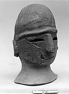 Head of a Male Haniwa Figure by Unknown Artist