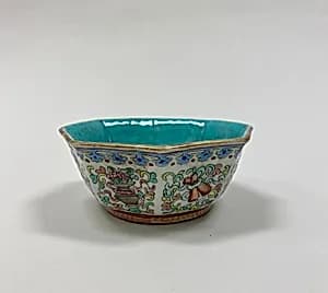 Octagonal bowl with symbols of the Eight Immortals by Unknown Artist
