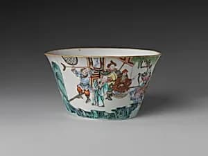 Cup with narrative scene from the “Legend of the White Snake” by Unknown Artist