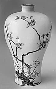 Meiping vase with plum blossoms and bamboo by Unknown Artist