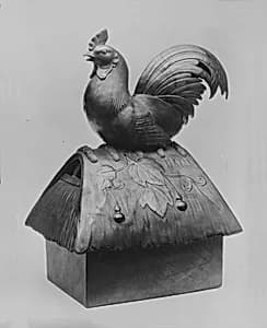 Censer in Form of a Rooster Perched on a Rooftop by Unknown Artist