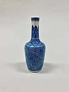Bottle vase with floral scrolls by Unknown Artist