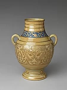 Vase in the form of an archaic bronze vessel by Unknown Artist