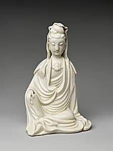 Figure of seated Bodhisattva Guanyin by Unknown Artist