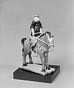 Figure of Gentleman on Horseback by Unknown Artist