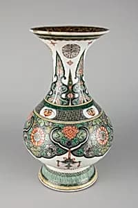 Vase with floral patterns by Unknown Artist