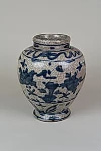 Jar with flowers by Unknown Artist