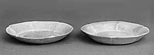 Lobed dish (one of a pair) by Unknown Artist