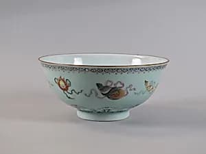 Bowl with eight Buddhist treasures by Unknown Artist