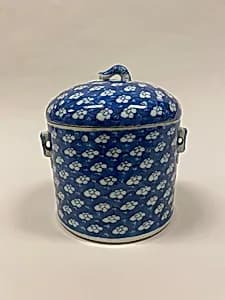 Covered jar with plum blossoms (one of a pair) by Unknown Artist