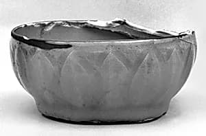 Kiln waster of a lotus bowl by Unknown Artist