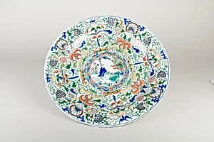 Plate with human figures by Unknown Artist