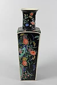Square vase with scenes of four seasons by Unknown Artist