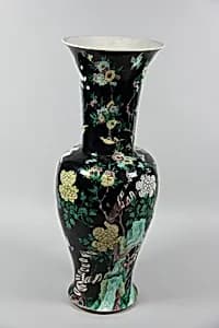 Vase with birds and flowers by Unknown Artist