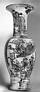 Vase with scene from Romance of the Three Kingdoms by Unknown Artist