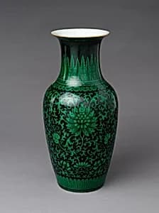 Vase with floral scrolls by Unknown Artist