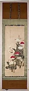 Red and White Poppies by Tawaraya Sōtatsu