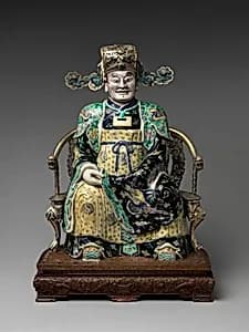 Figure, possibly the God of Wealth in His Military Aspect by Unknown Artist