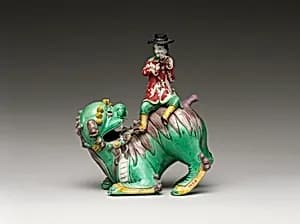 European Sitting on a Lion by Unknown Artist
