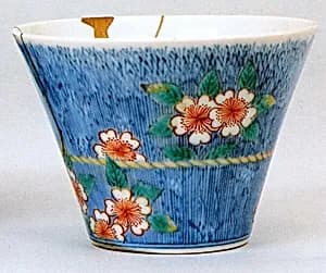 Cup with Decoration of Cherry Blossom and Brushwood Fence by Unknown Artist