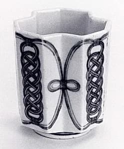 Polyhedral Cup with Decoration of Knotted Cord by Unknown Artist
