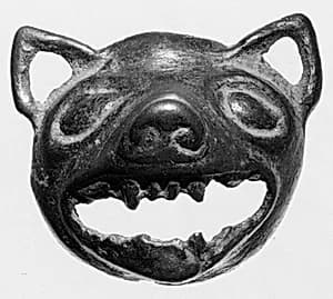 Ornament in the Shape of an Animal Head by Unknown Artist