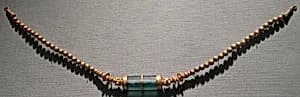 Necklace with a Green Glass Bead by Unknown Artist